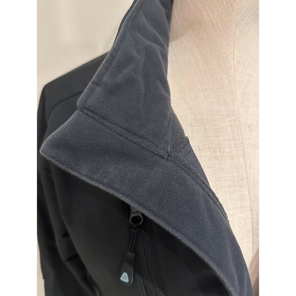 Fleece Lined Jacket Womans Size M Black and Grey Full Zip Hiking Outdoors - Picture 6 of 8